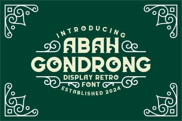 Abah Gondrong: A Retro Display Font That Anchors Editorial Mood