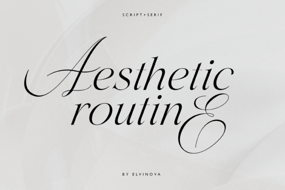 Aesthetic Routine Duo: A Handwritten Font That Elevates Real Branding