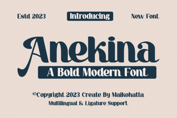 Anekina: A Display Font That Makes Your Brand Feel Intentional