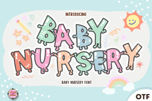Baby-nursery Font: A Playful Display Typeface for Kid-Centric Campaigns