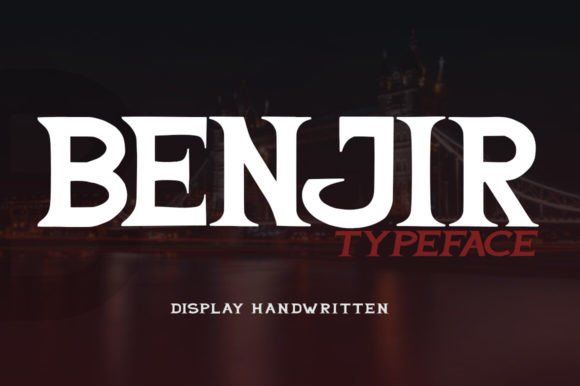 Benjir Typeface: A Display Font That Converts Scrollers Into Viewers