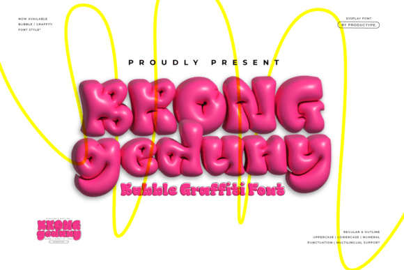 Brong Geduny: A Bold, Bubble-Graffiti Display Font for Real Branding