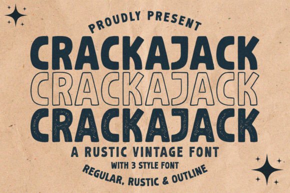 Crackajack: A Rustic Vintage Font That Builds Brand Trust