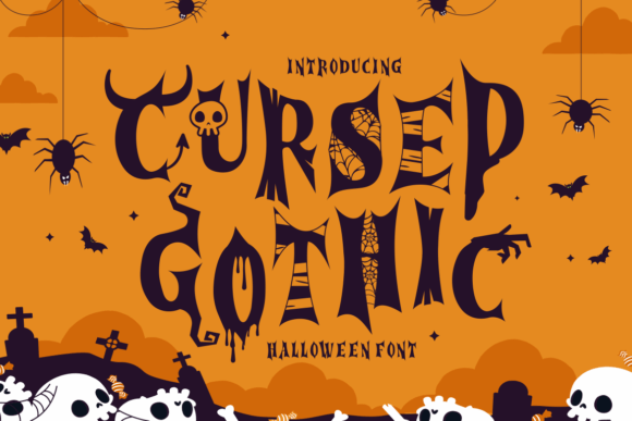 Cursed Gothic: A Spooky Display Font for Brand Personality