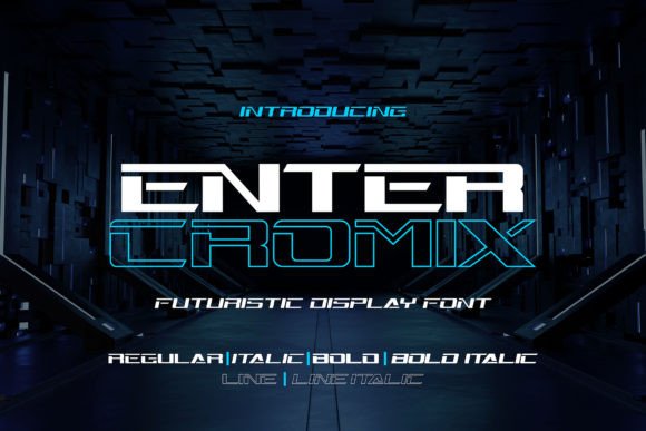 Enter Cromix: A Futuristic Display Font That Elevates Your Brand