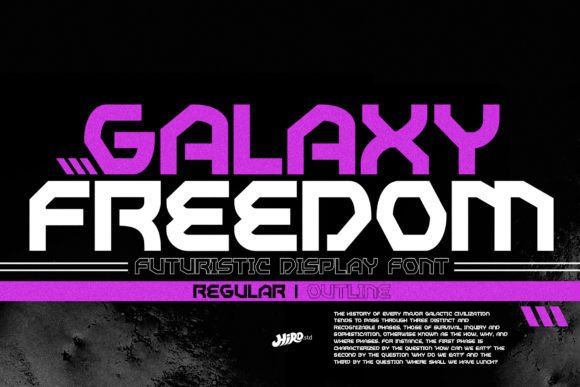 Galaxy Freedom: A Display Font That Lands Like a Launch
