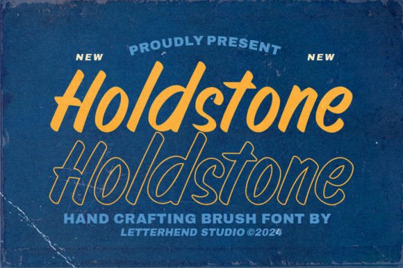 Holdstone: A Handcrafted Display Font for Scroll-Stopping Campaigns