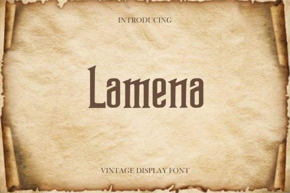 Lamena: A Display Font That Anchors Your Message