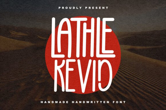 Lathle Kevid: A Handwritten Display Font That Feels Like a Real Person Wrote It