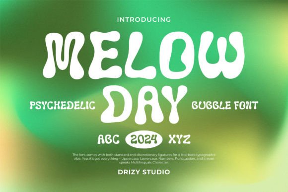 Meet Melowday: A Whimsical Display Typeface for Digital Joy