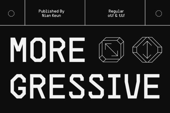 Moregressive: A Modern Display Font That Elevates Handmade Design