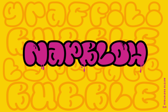 Napblow: A 90s Bubble Graffiti Font That Actually Works in Branding