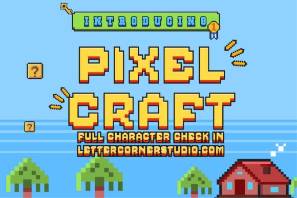 Pixelcraft: A Retro Pixel Font That Brings Handmade Charm to Life