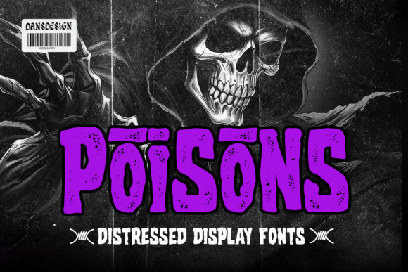 Poisons: A Distressed Display Font That Actually Works