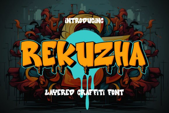 Rekuzha: A Bold 3D Graffiti Font for Impactful Web Design