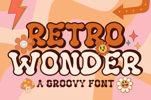Retro Wonder: A Playful Display Font for Handmade Charm
