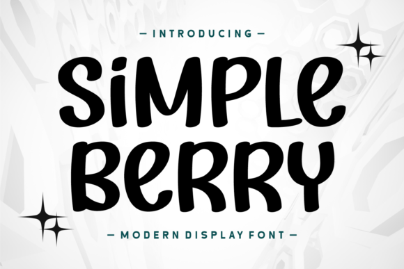 Simple Berry: A Fresh Display Font for Handmade Creators