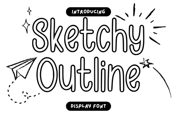 Sketchy Outline: A Display Font for Editorial Personality