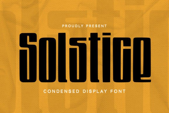 Solstice: A Modern Display Font for Digital Brand Clarity