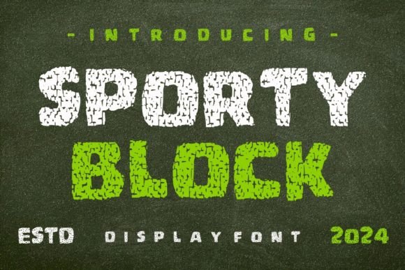 Sporty Block: A Bold Display Font for Digital Branding