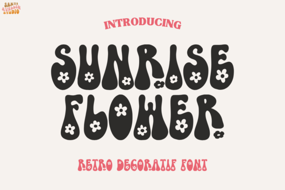 Sunrise Flower: A Charming Display Font for Digital Branding