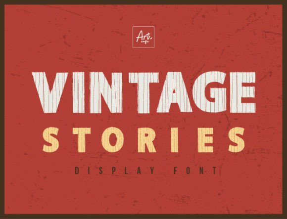 Vintage Stories: A Display Font That Feels Like Handmade Magic