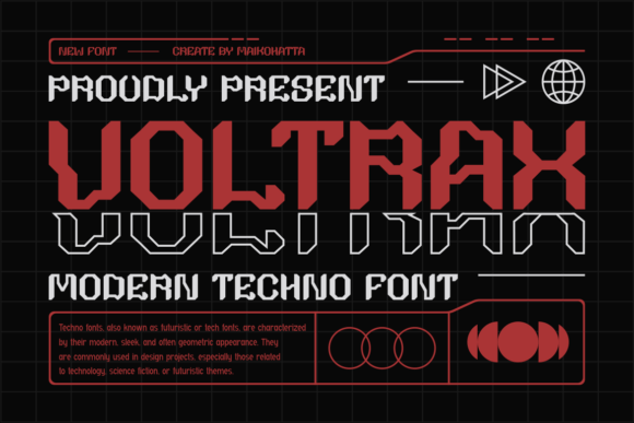 Voltrax: A Futuristic Display Font That Elevates Handmade Goods